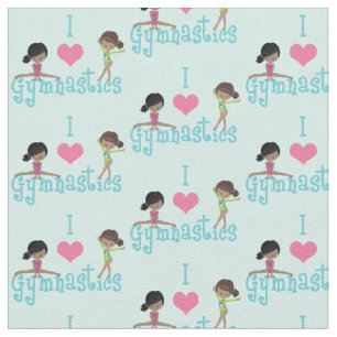 Tela Me encanta la gimnasia artística, la gimnasta afro