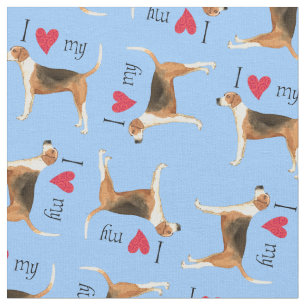Tela Me encanta mi Foxhound americano