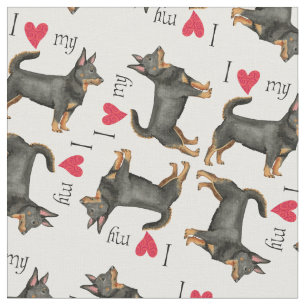 Tela Me encanta mi Heeler Lancashire