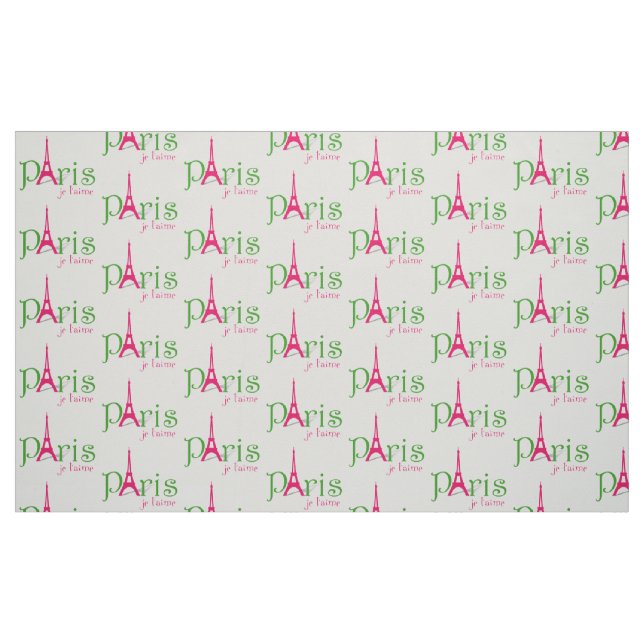 Tela Me encanta París ("Cuarto gordo" (fat quarter))