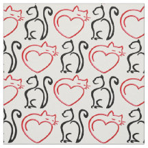 ¡Me Encantan Los Gatos! (Black and Red Outlines on