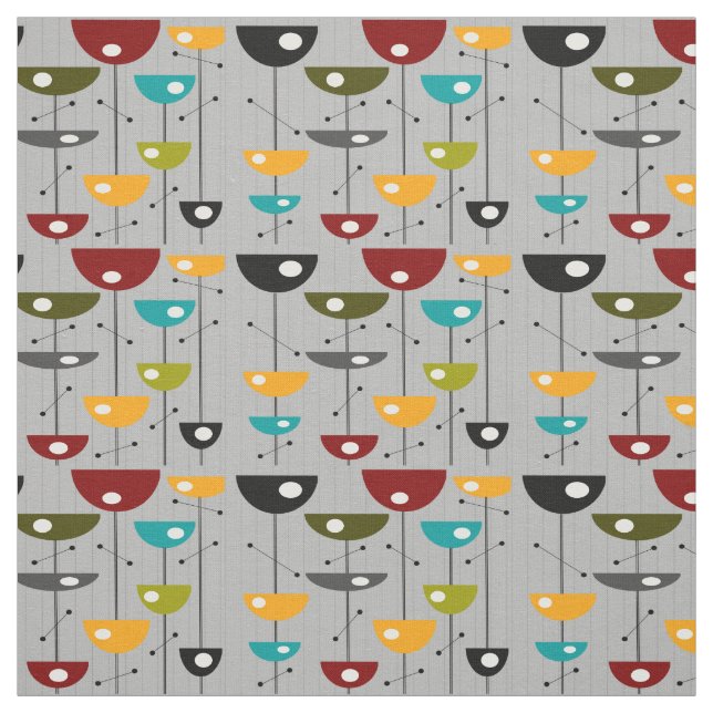 Tela Medio siglo medio luna floral (Retal)