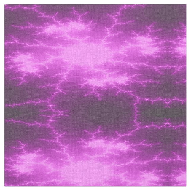 Tela Mega Lightning Fractal Patterned Craft Fabric (De cerca)