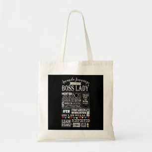 Tela Mejor bolso de Jefa, personalizado con nombre