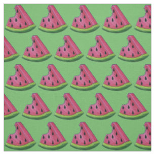 Tela Melaza verde rosa Slice Fruit Summertime Fun