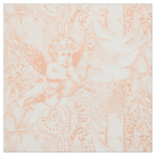 Tela melocotón valentino maximalismo fuzz blanco