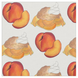 Tela Melocotones Frescos Fruta Georgia Peach Cobbler Po