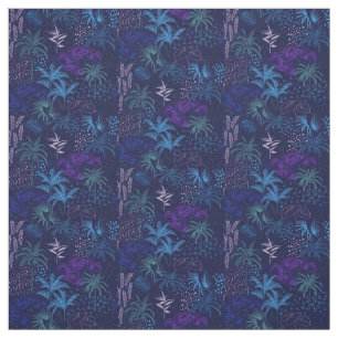 Tela Memphis Style Tropical Ferns Palm Foliage