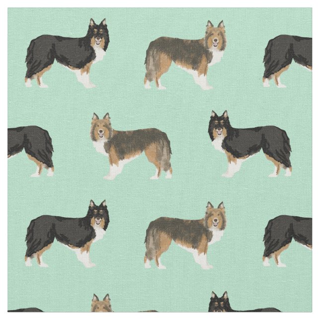 Tela menta de perro cortada (De cerca)