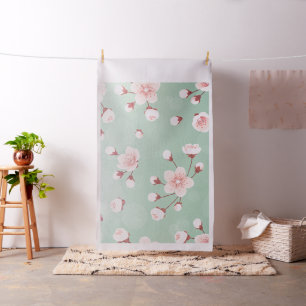 Tela Menta, flor de cerezo, flor de la primavera,