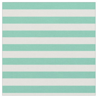 Tela Menta verde y blanco rayados