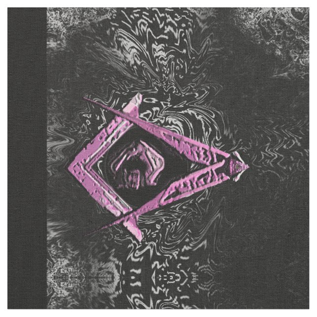 Tela Mentes masónicas (rosado) (De cerca)