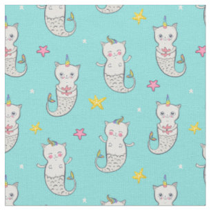 Tela Mermaid de gato