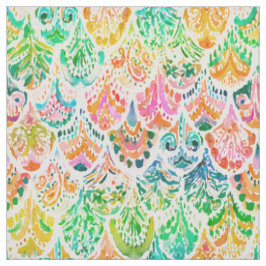 Tela MERMAID OF BOLINAS Rainbow Fish Scale Bold Fabric