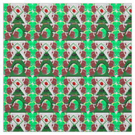 Tela Merry Christmas Football Sports Fabric