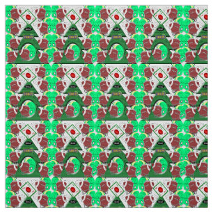 Tela Merry Christmas Football Sports Fabric