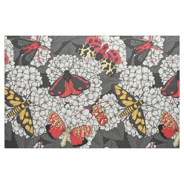 Tela Metas en hidrangea blanca ("Cuarto gordo" (fat quarter))
