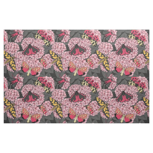 Tela Metas en hidrangea rosa ("Cuarto gordo" (fat quarter))