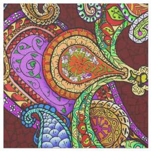 Tela Mezcla Paisley grande