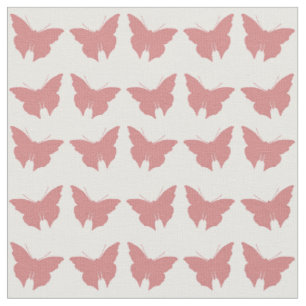 Tela Mezclas de mariposas de negrita rosa