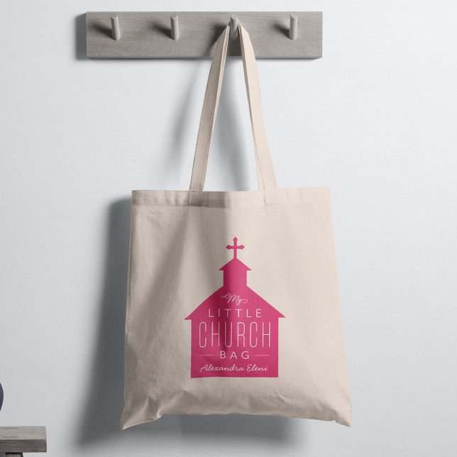 Tela Mi bolso de iglesia es un bolso de niño rosa oscur (Subido por el creador)