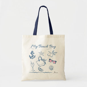 Tela Mi bolso de playa