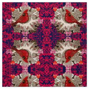 Tela Mi Cardenal Valentine Fabric
