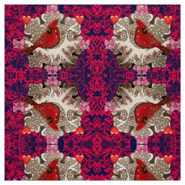 Tela Mi Cardenal Valentine Fabric (Retal)