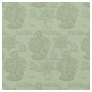 Tela Mi diseño monocromo de 'Me encanta el café'