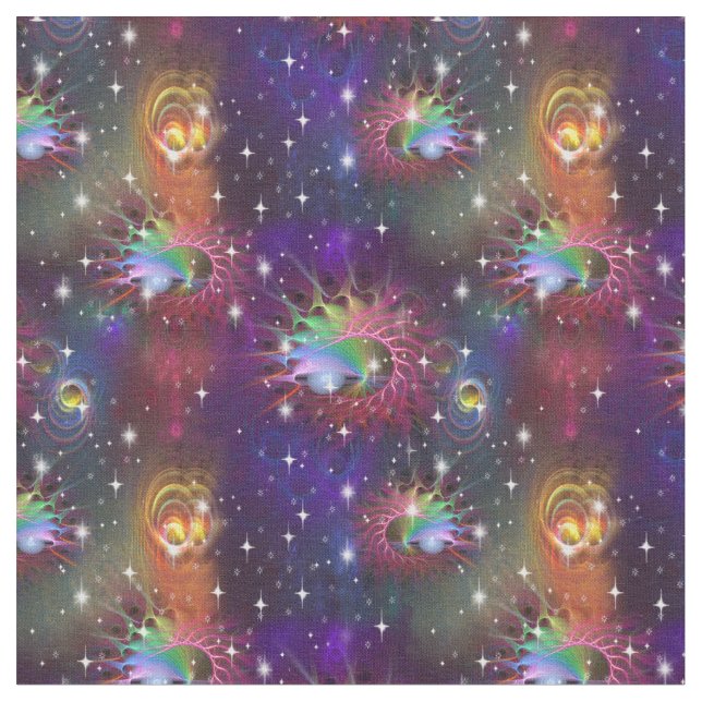 Tela Mi glamoroso patrón Funky Disco (De cerca)