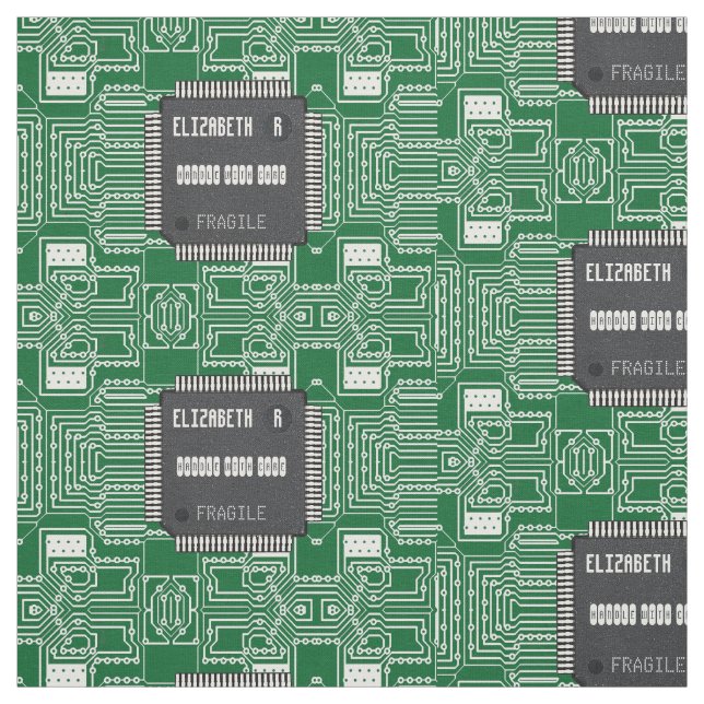 Tela Microprocesador en placa de circuito impresa con (Retal)