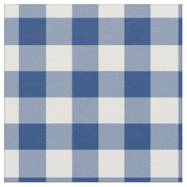 Tela Mid Blue & White Gingham Plaid
