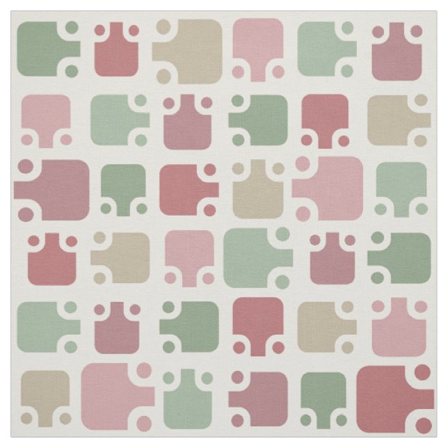 Tela Mid Century Modern Pattern Christmas (Retal)