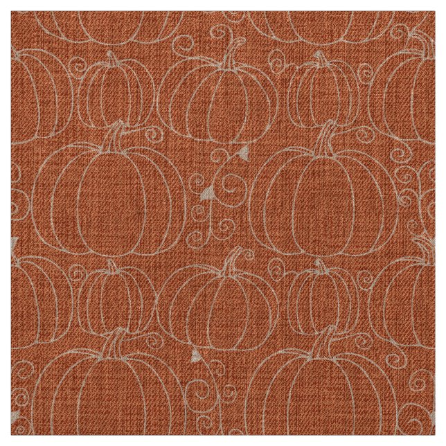 Tela Mid-Century Modern Pumpkin Orange (Retal)