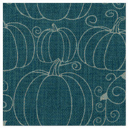 Tela Mid-Century Modern Pumpkin Teal