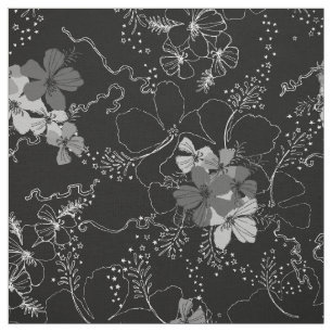 Tela Midnight Garden Hawai Hibiscus Floral