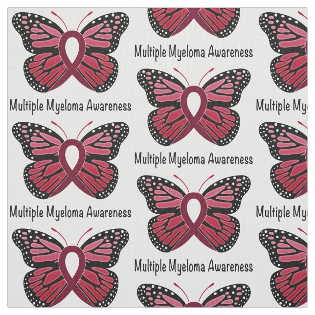 Tela Mieloma múltiple: Cinta de la mariposa de la (Retal)