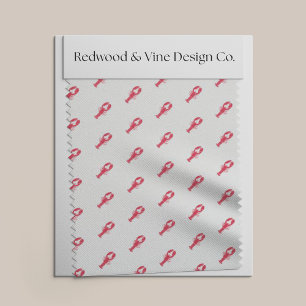 Tela Mini impresión de lápiz rojo preppy