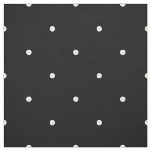 Tela Mini vainilla clásica y modelo de lunares negro