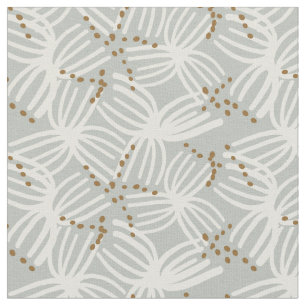 Tela minimalista bohemio abstracto costero - azul polvo