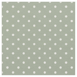 Tela Minimalista Moderno Lunares Verde Salvia Neutral