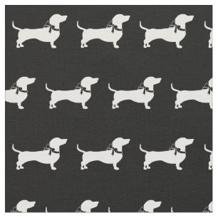 Tela Ministra Dachshund Weiner Dog Silhouette Mascota