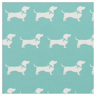 Tela Ministra Dachshund Weiner Perro Silhouette Mascota