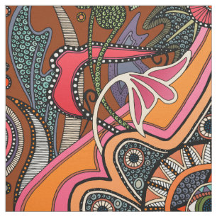 Tela MINNIE henna Fabric