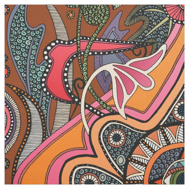 Tela MINNIE henna Fabric (Retal)