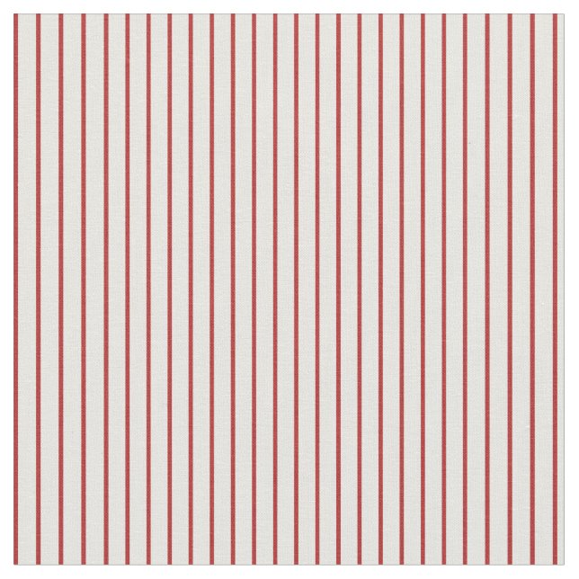 Tela Mint Cream and Red Lining Pattern (De cerca)