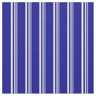 Tela Mint Cream & Dark Blue Stripes Pattern
