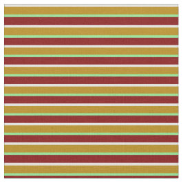 Tela Mint Cream, Dark Goldenrod, Green & Maroon Lines