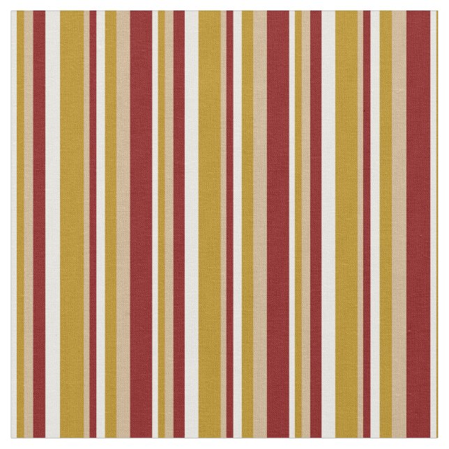 Tela Mint Cream, Dark Goldenrod, Tan & Maroon Colour (De cerca)