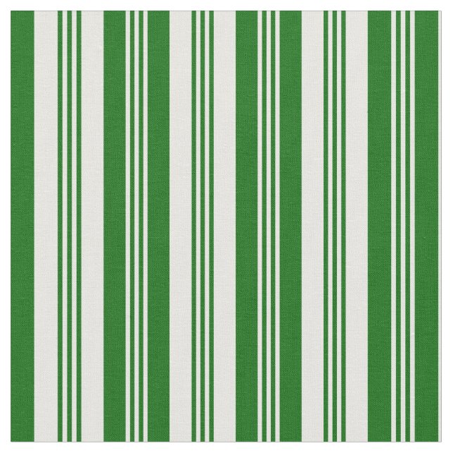Tela Mint Cream & Dark Green Coled Pattern (De cerca)